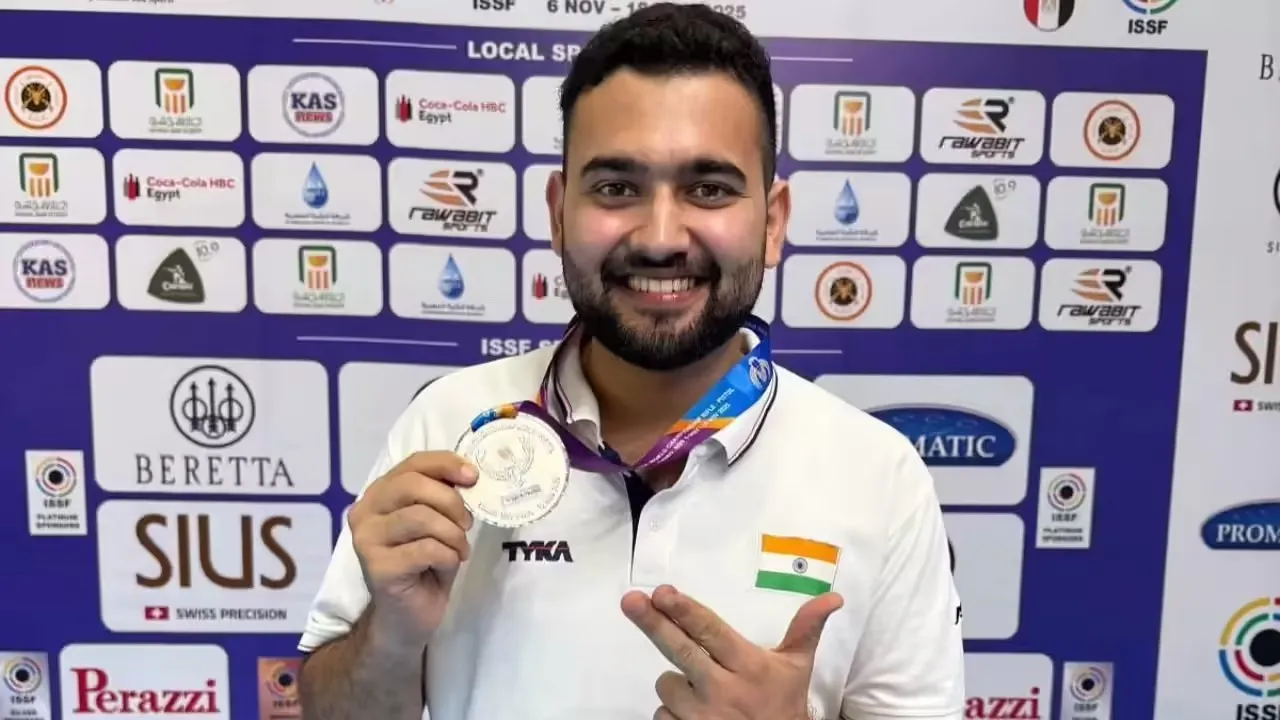 Anish Bhanwala Wins Silver After Four Shoot-Offs at ISSF World Championship