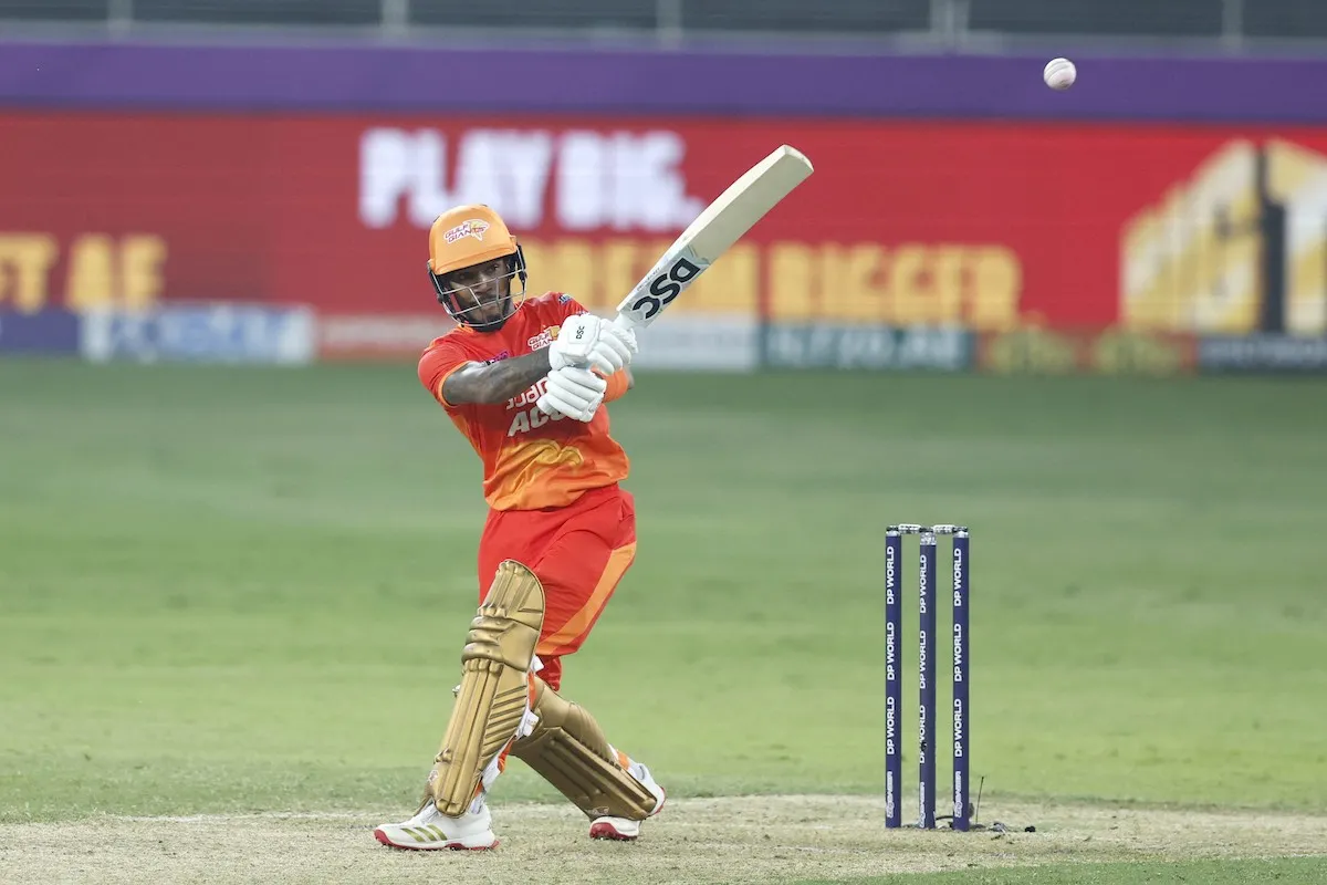 Powell’s Magnificent 96* Leads Dubai Capitals to Huge 83-Run Win Over Knight Riders