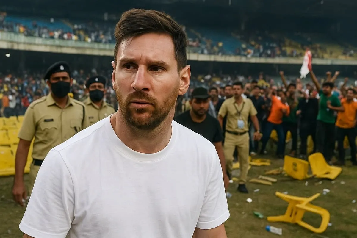 Absolute Disgrace: Chaos Erupts at Lionel Messi’s Kolkata G.O.A.T. Tour Event