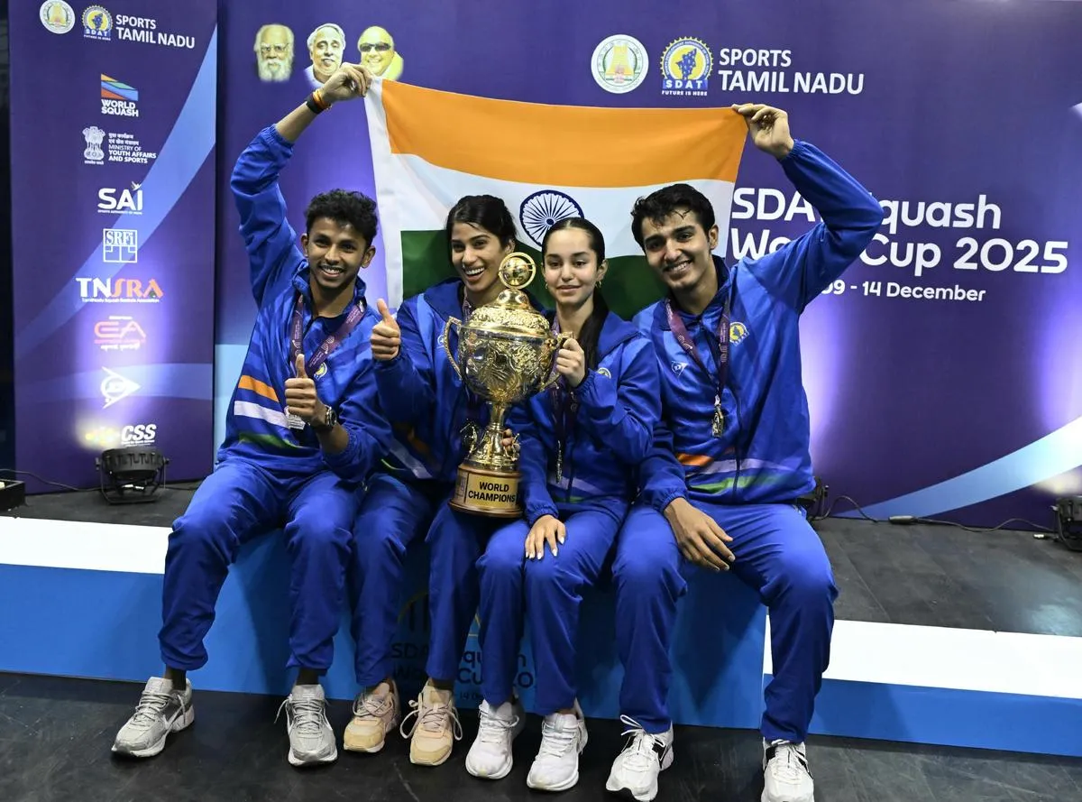 India crowned Squash World Cup champions for first time in Chennai