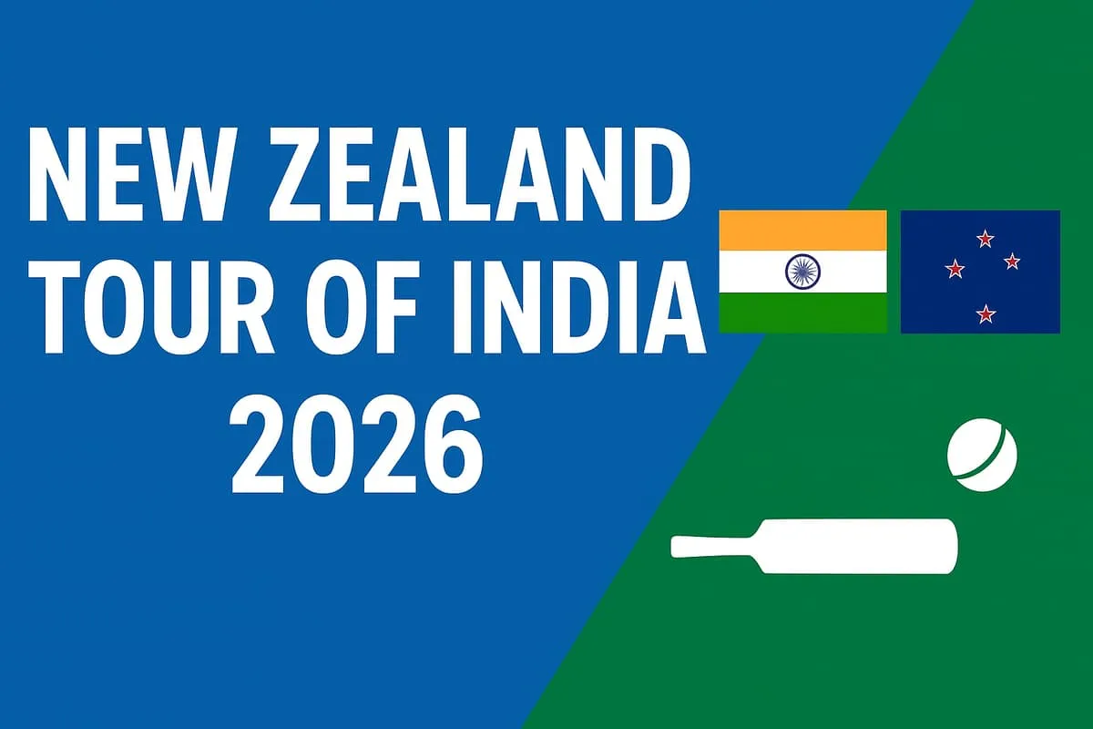 New Zealand Tour Of India 2026: Full Schedule