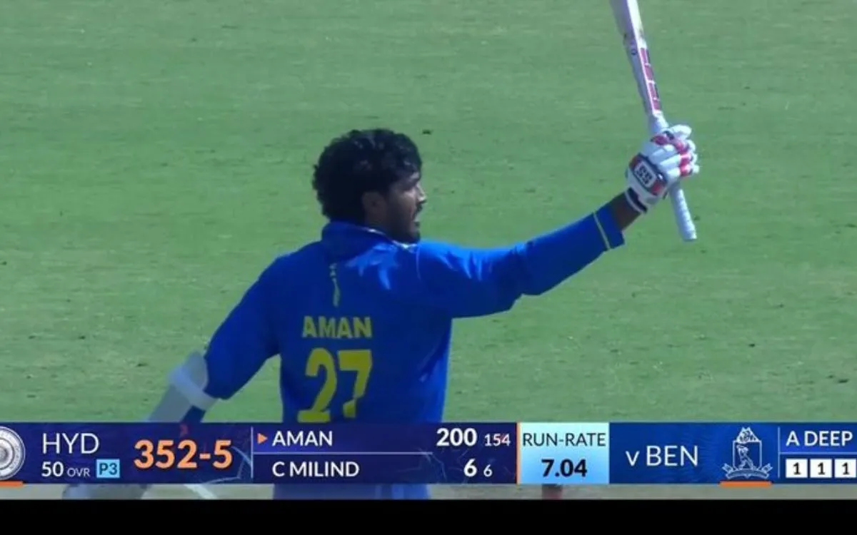 Aman Rao Perala Smashes Double Century in Just His Third List A Match
