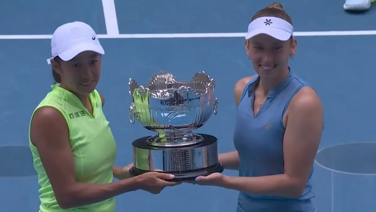 Mertens and Zhang Reunite to Lift Australian Open Women’s Doubles Crown