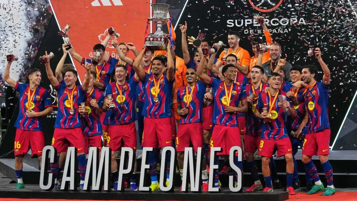 Raphinha Stars as Barcelona Retain Spanish Super Cup