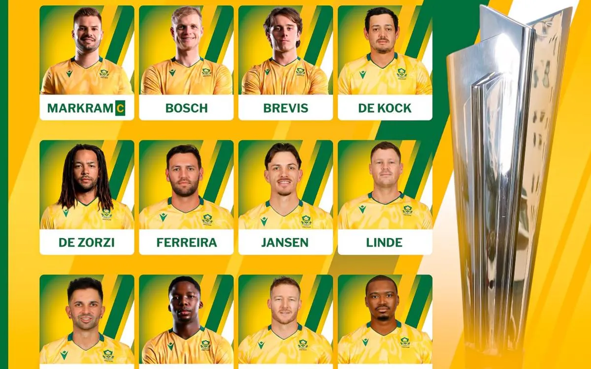 South Africa Name T20 World Cup Squad; Jason Smith, Kwena Maphaka In, Stubbs Misses Out