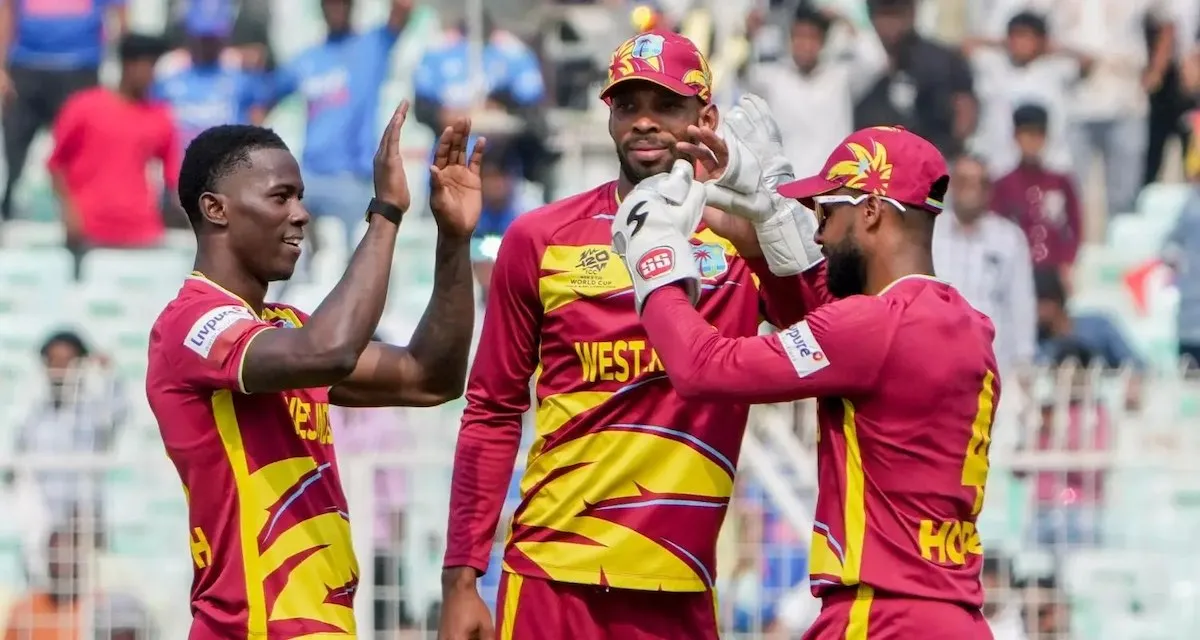 West Indies Beat Italy by 42 Runs, Storm into Super 8s Unbeaten