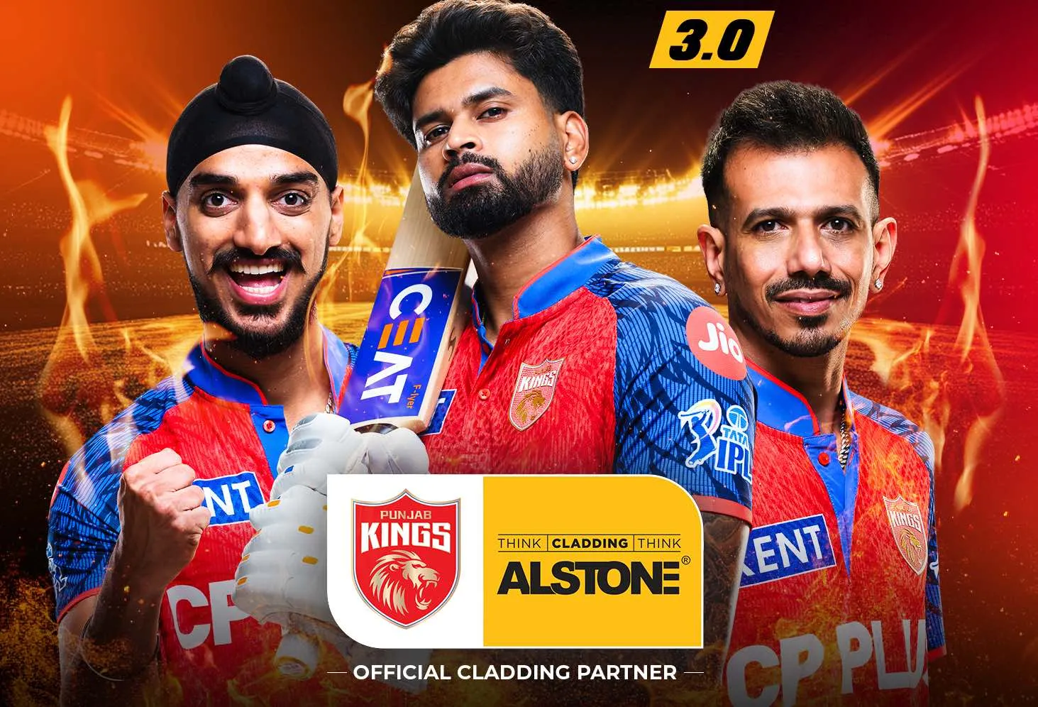 Alstone Partners with Punjab Kings as Official Cladding Partner for IPL 2026