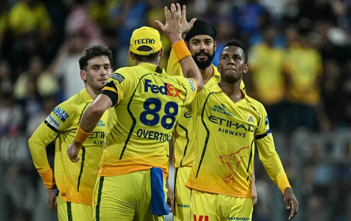 Chennai Super Kings Crush Mumbai Indians by 103 Runs as Akeal Hosein, Sanju Samson Shine