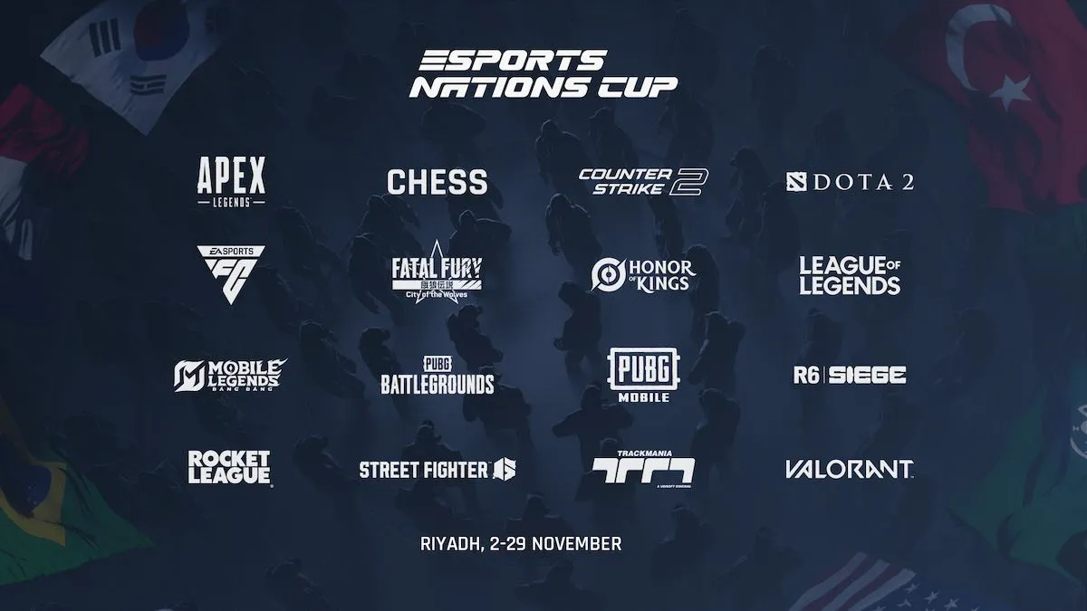 Esports Nations Cup 2026 Unveils 16-Game Lineup, NODWIN to Lead India