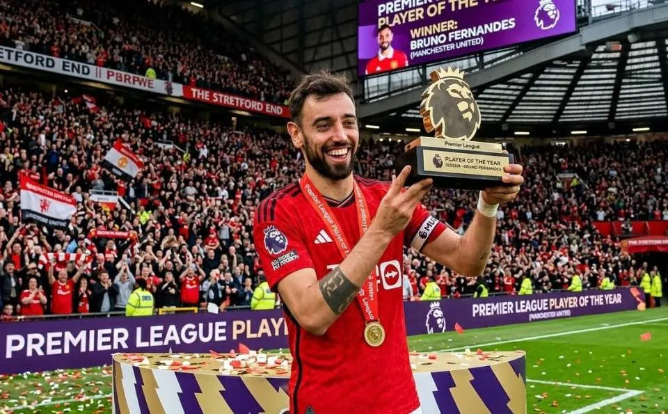 Bruno Fernandes Wins Premier League Player Of The Season After Record-Breaking Campaign