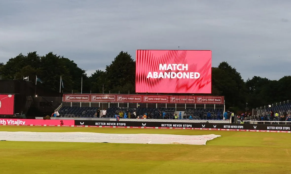 India vs England 1st T20I Abandoned