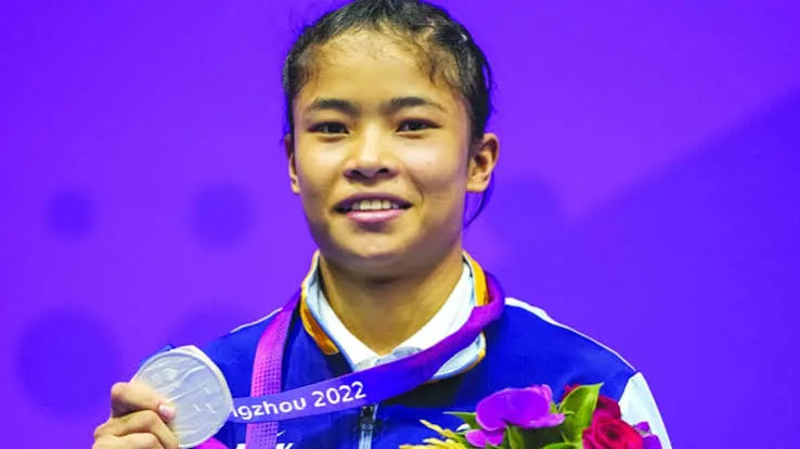 Roshibina Devi Wins Silver in Wushu at Asian Games 2026